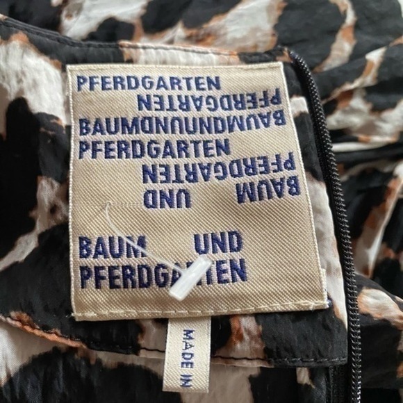 Baum Und Pferdgarten Mylee Wild Leopard Print Long Sleeve Blouse Size 38 - Picture 7 of 8